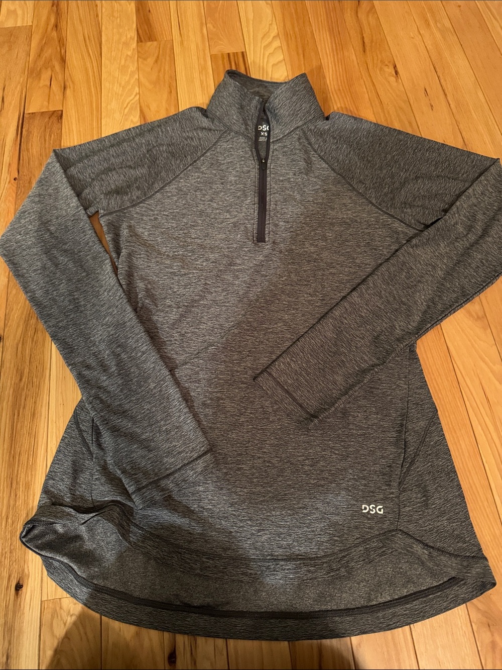 DSG Women's Gray Quarter-Zip Pullover Hoodie